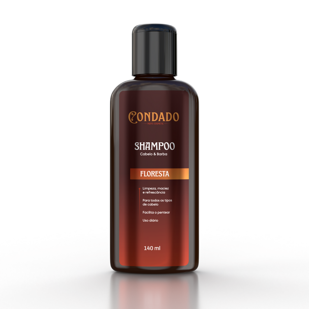 Kit Shampoo + Condicionador + Creme modelador + Óleo hidratante Floresta