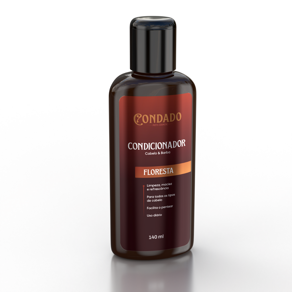 Kit Shampoo + Condicionador + Shaving Gel + Loção pós Barba Condado Floresta