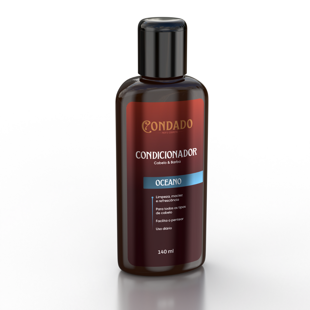 Kit Shampoo + Condicionador + Shaving Gel + Loção pós Barba Condado Oceano