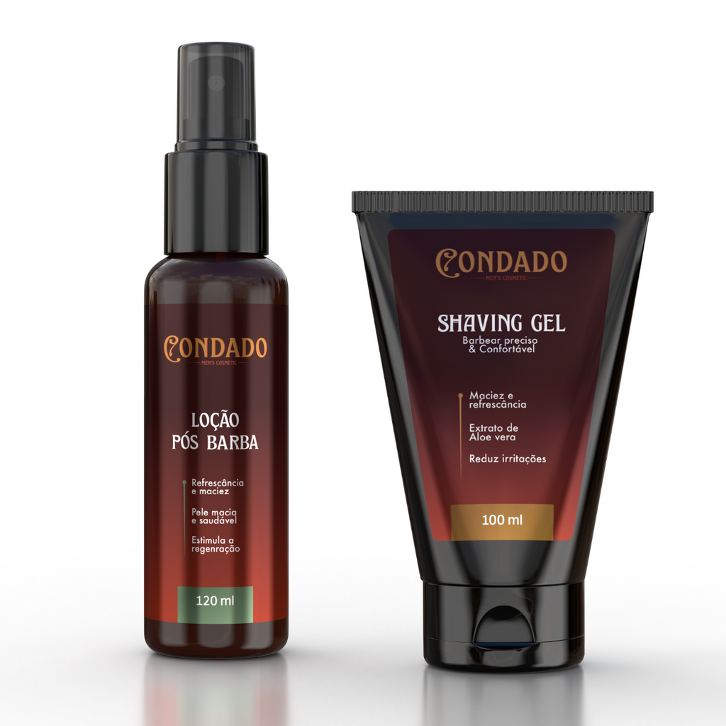 Kit Gel de Barbear + Loção Pós Barba