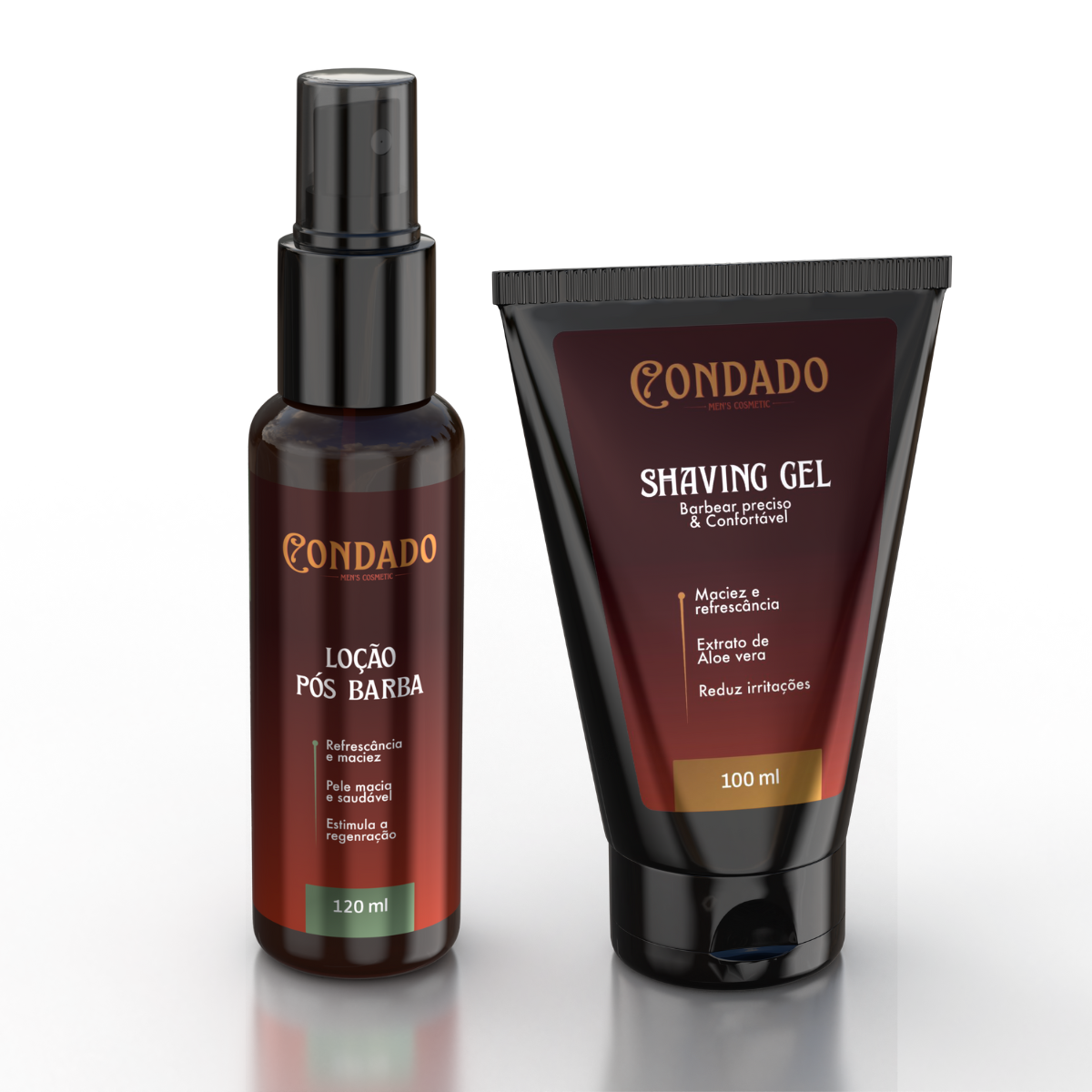 Kit Gel de Barbear + Loção Pós Barba