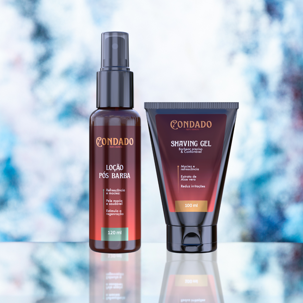 Kit Gel de Barbear + Loção Pós Barba