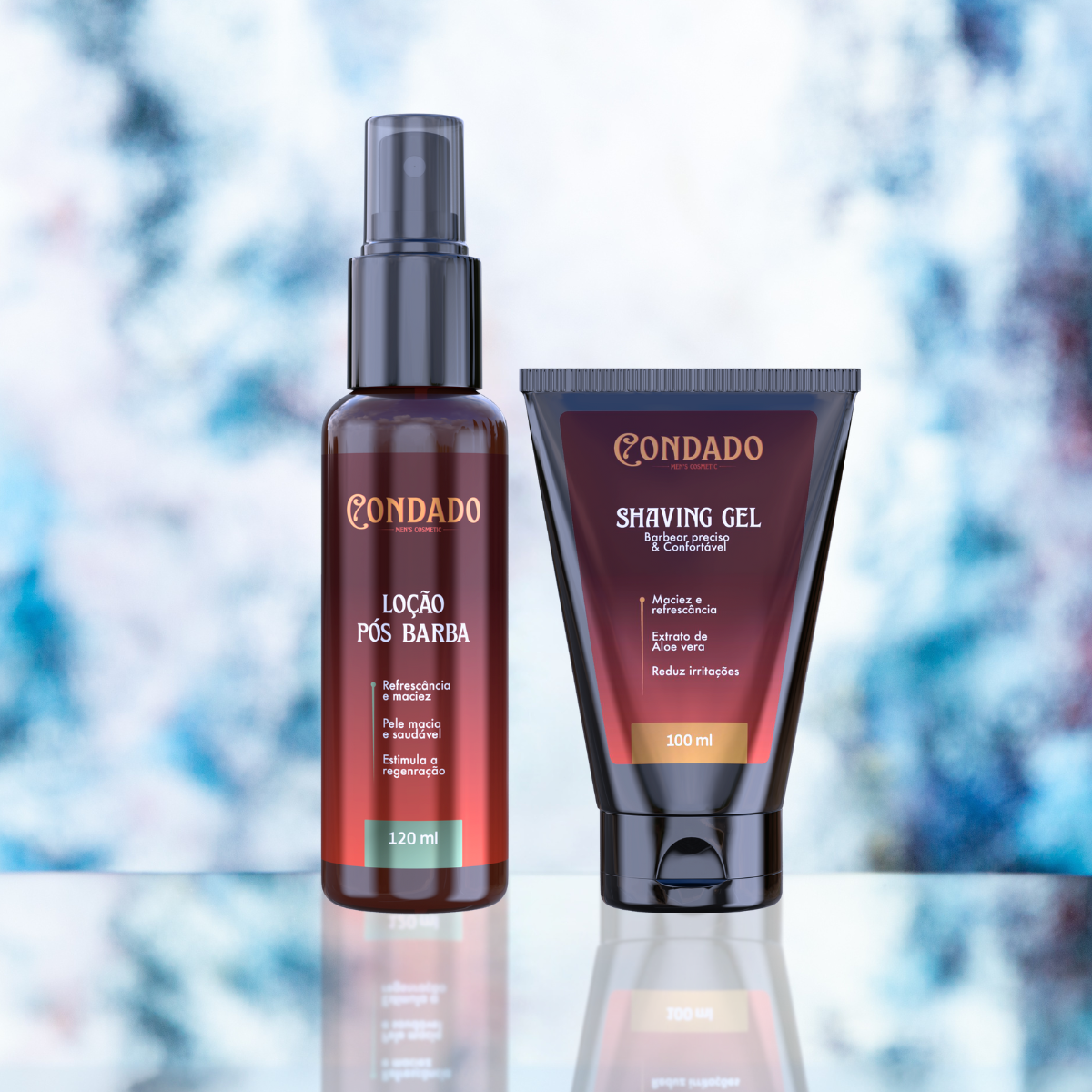 Kit Gel de Barbear + Loção Pós Barba